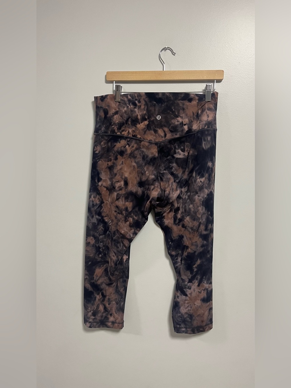 Lululemon Align Crop *21" Diamond Dye Graphite Grey Pink Pastel